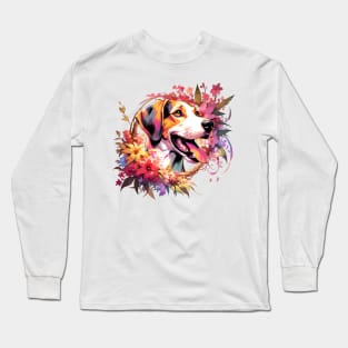 American Foxhound Mothers Day Dog Mom Heartfelt Gift Long Sleeve T-Shirt